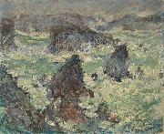 Claude Monet Tempete sur les Cotes de Belle Spain oil painting artist